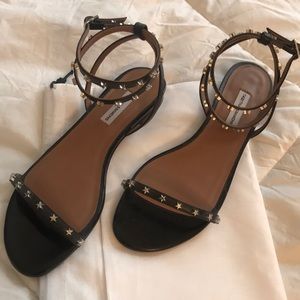 Tabitha Simmons Starry Black Sandal size 36 / 6